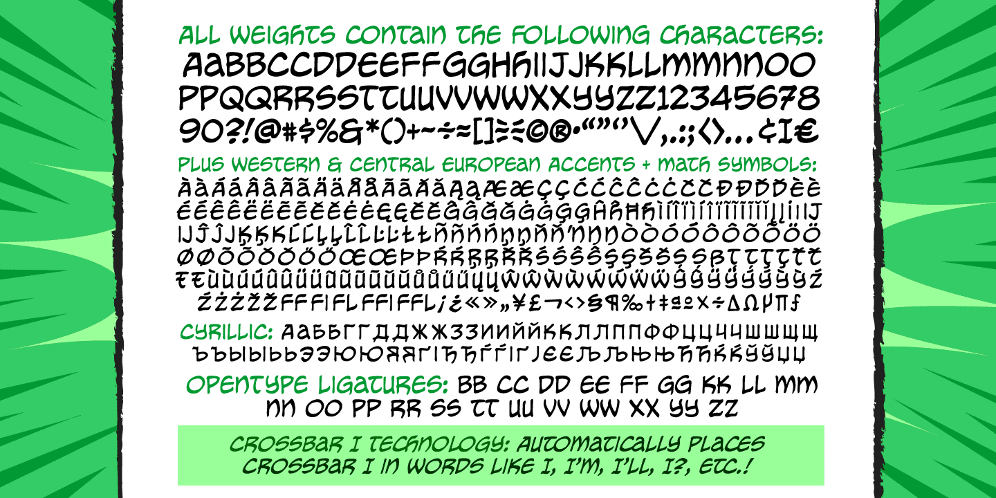 Пример шрифта Meanwhile Uncial Bold Italic